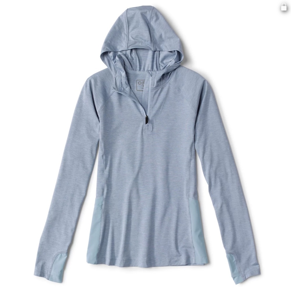 Orvis Women’s PRO Sun Hoodie II, Blue Fog, Medium